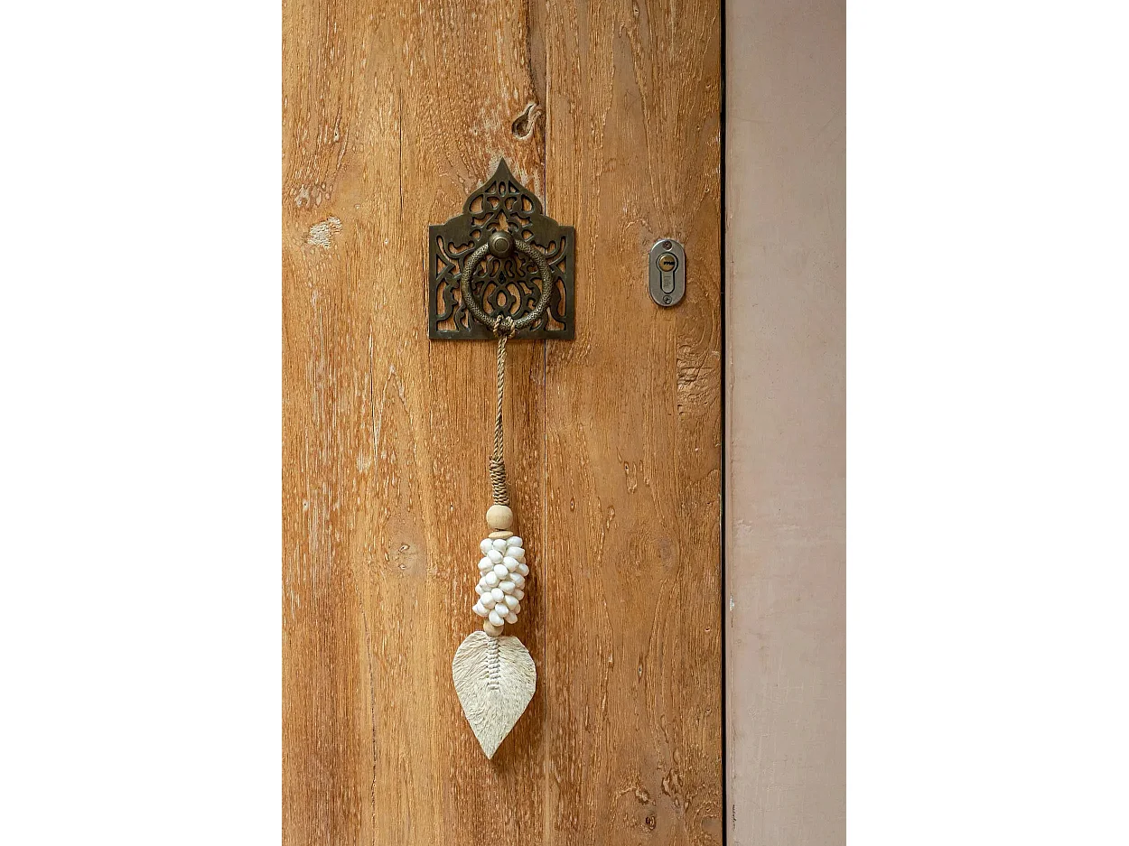 Le Pompon Feuille Et Coquillage - Blanc
