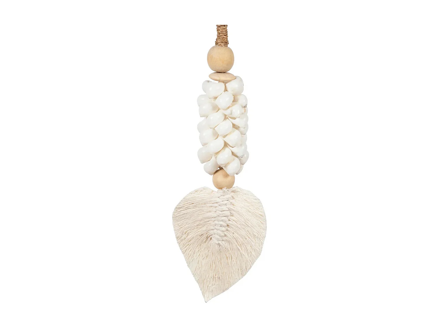 Le Pompon Feuille Et Coquillage - Blanc