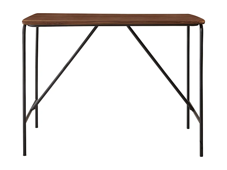 Tavolo alto in legno di palissandro e metallo 140 x 85 Talia