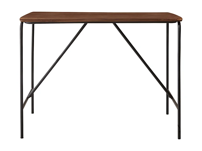 Hoher Tisch aus Metall und Palisanderholz 140 × 85 Talia