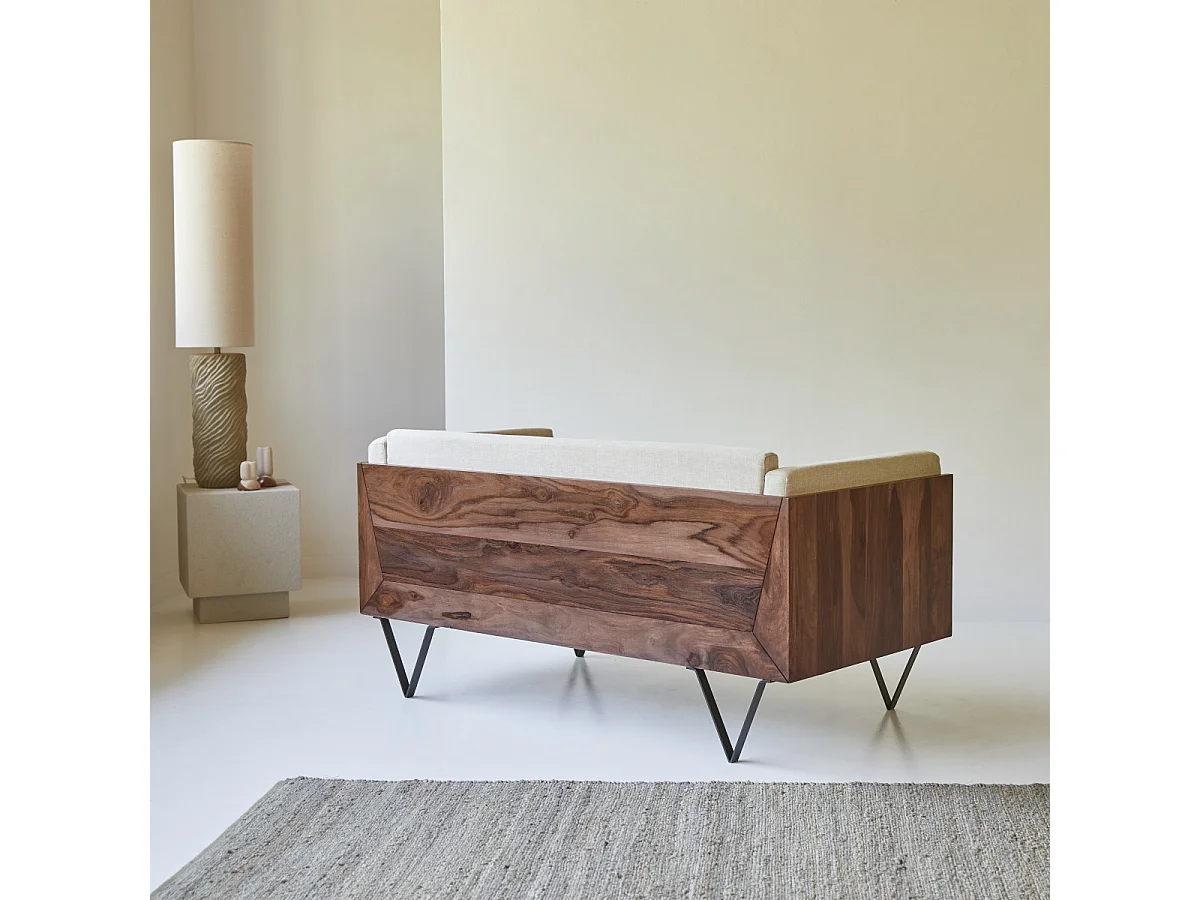 Sofa Metric aus Palisanderholz, 2-Sitzer