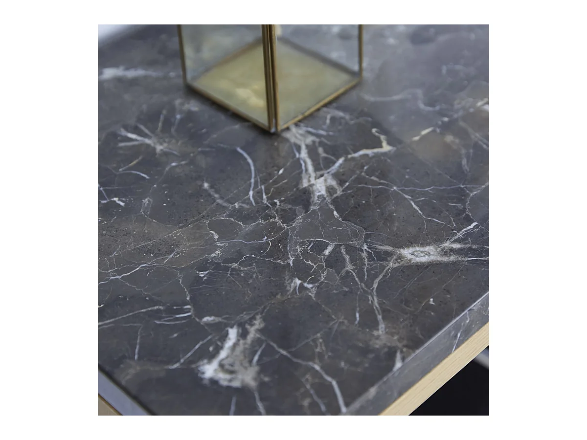 Consolle Eyota in legno di Quercia e Marmo 131