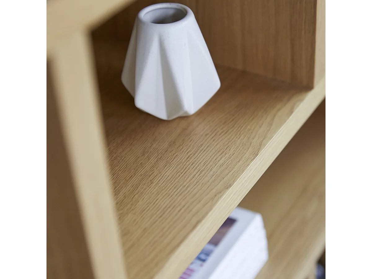 Consolle Eyota in legno di Quercia e Marmo 131