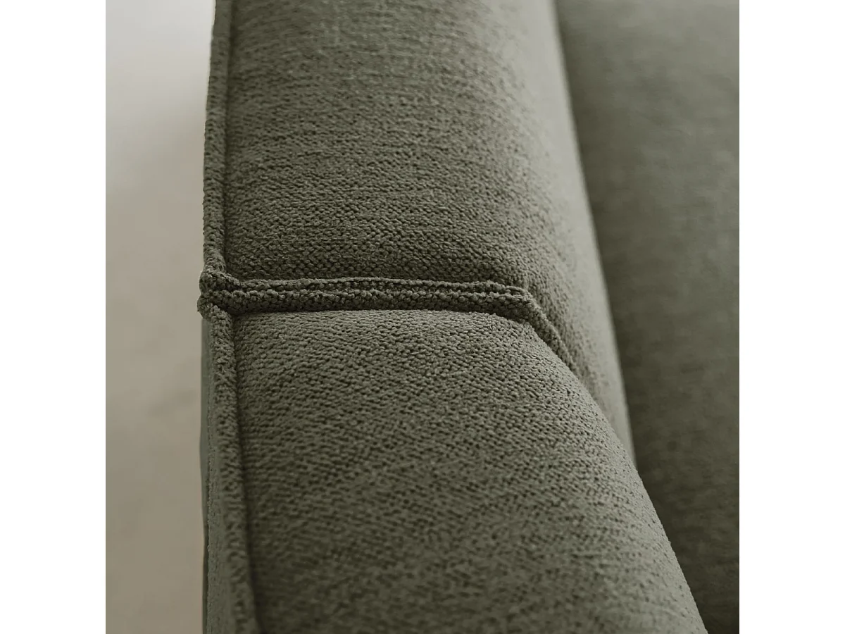 Divano modulabile Dario 4 posti in tessuto verde