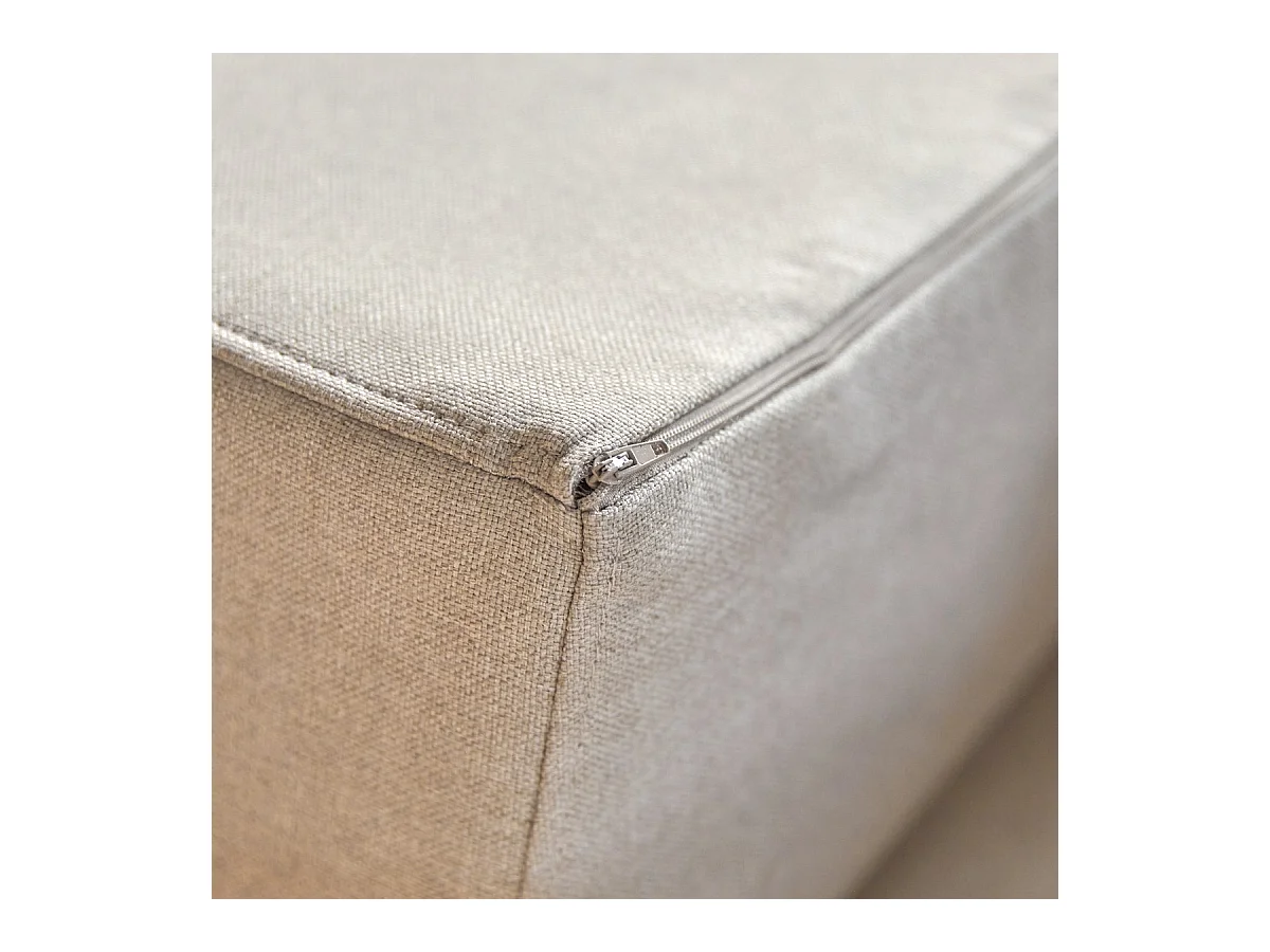 Divano in tessuto écru da 2-3 posti Finn, 2 posti