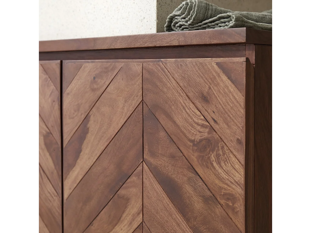 Aufbewahrungsmöbel Ismaël aus massivem Palisanderholz, 80 cm