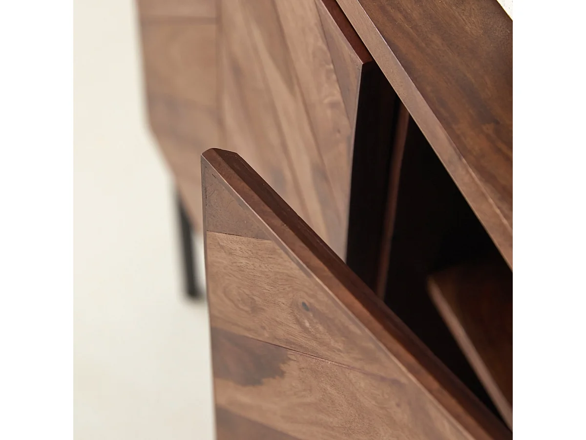 Aufbewahrungsmöbel Ismaël aus massivem Palisanderholz, 80 cm