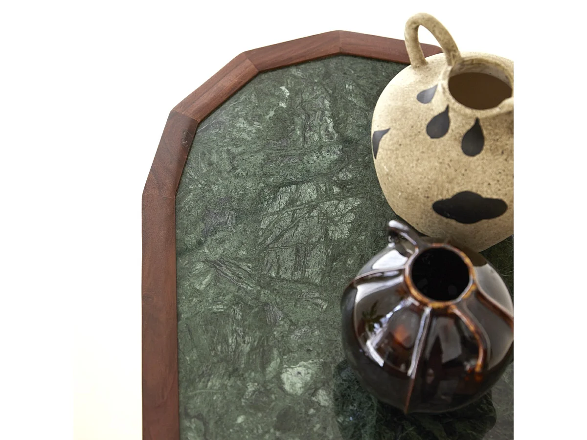 TV-Tisch aus Palisanderholz und Marmor 130 Jade