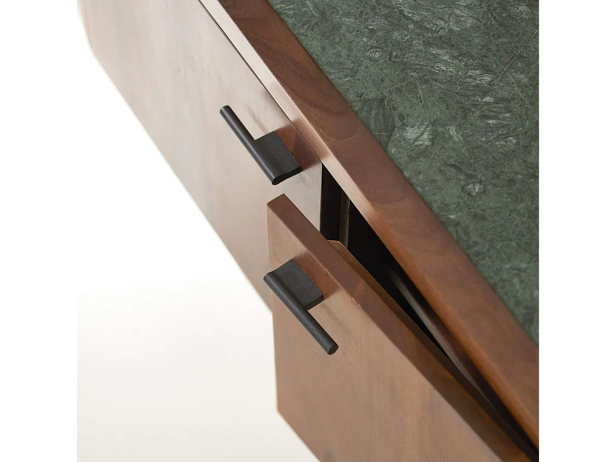 TV-Tisch aus Palisanderholz und Marmor 130 Jade