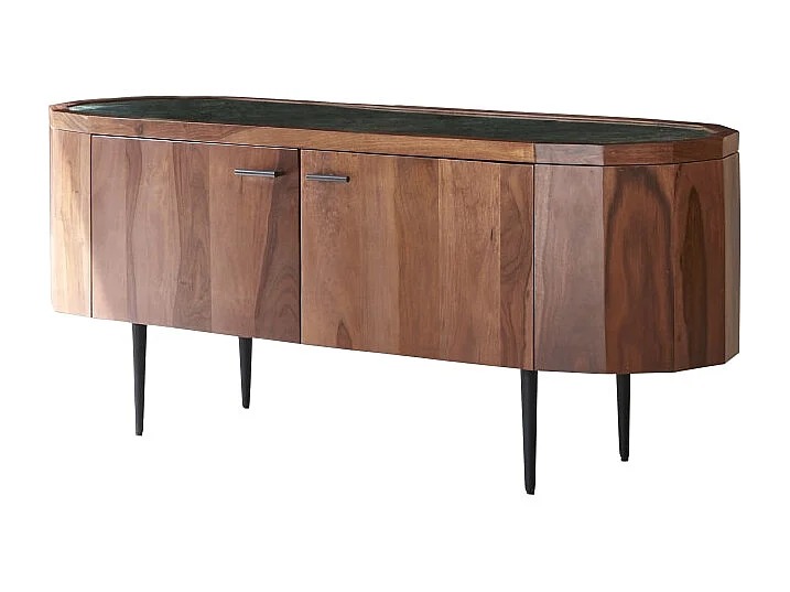 TV-Tisch aus Palisanderholz und Marmor 130 Jade