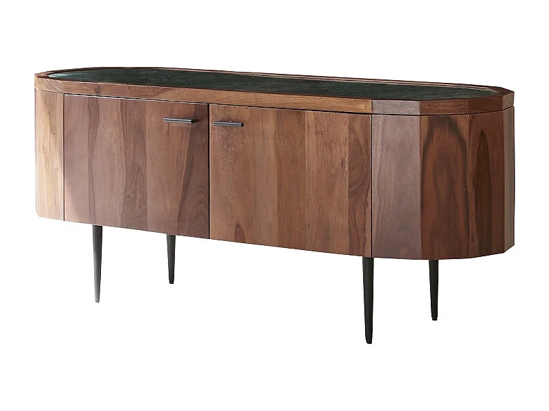 TV-Tisch aus Palisanderholz und Marmor 130 Jade