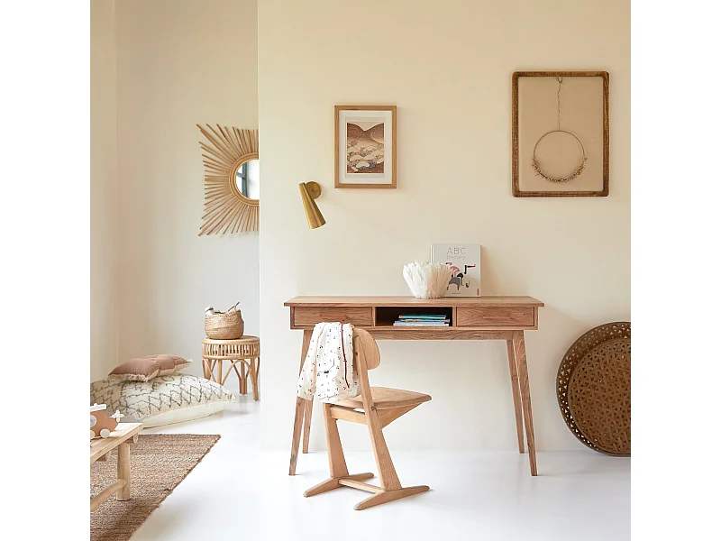 Bureau enfant en bois d'acacia Oslo