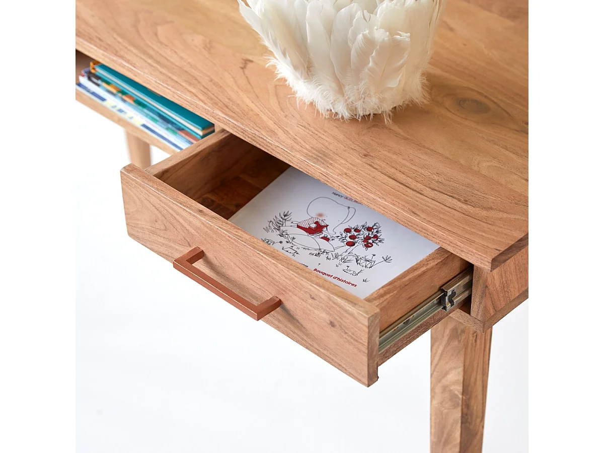 Kinder-Schreibtisch Oslo aus Akazienholz