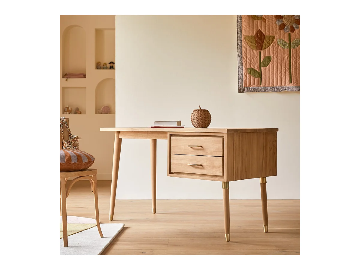 Bureau enfant en bois de teck Kort