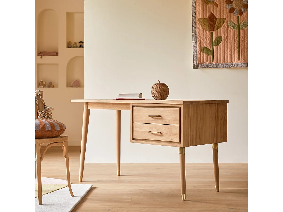 Bureau enfant en bois de teck Kort