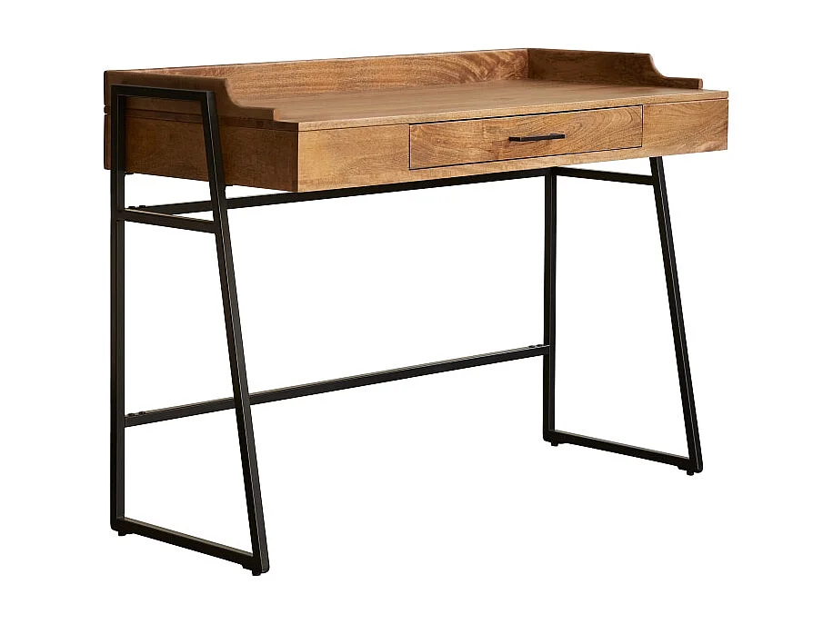 Scrivania per bambini in legno di mango massello e metallo 114 Hedda