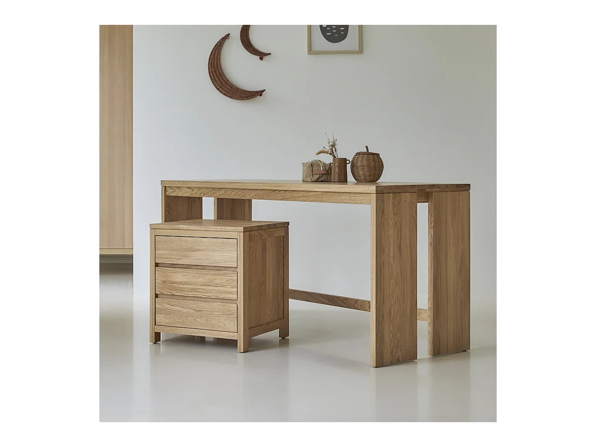 Bureau enfant en bois de chêne 160 Eden