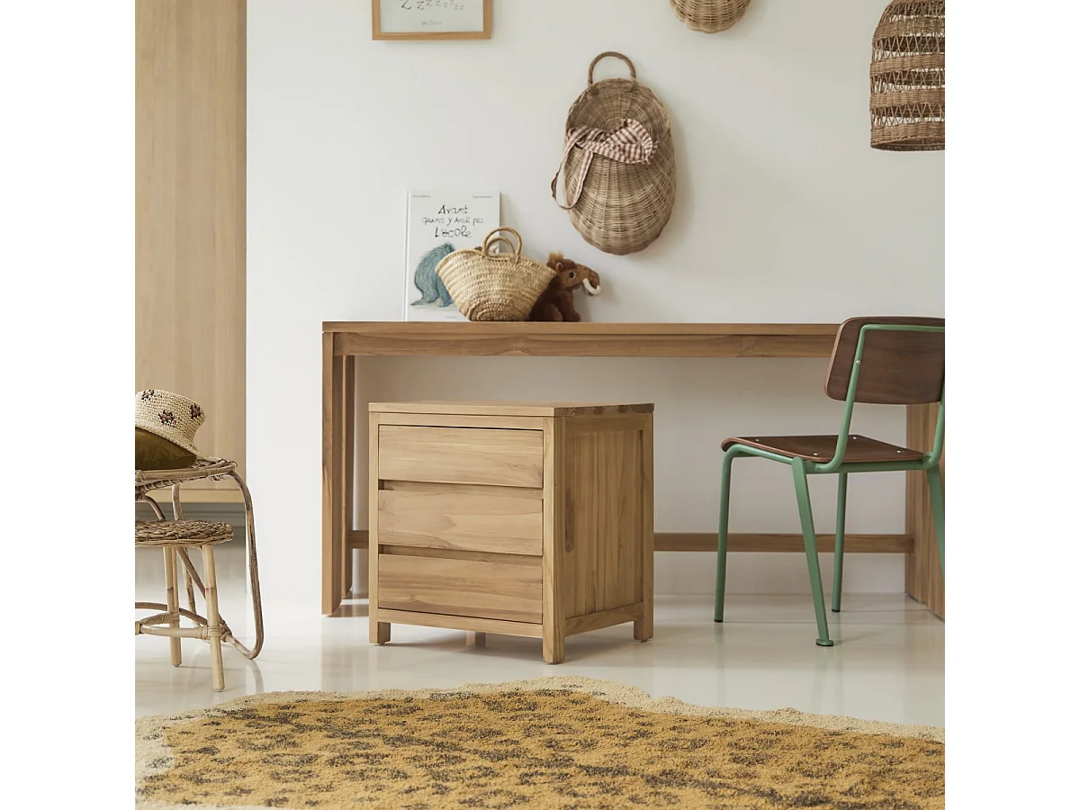 Kinderschreibtisch aus Teakholz 160 Eden