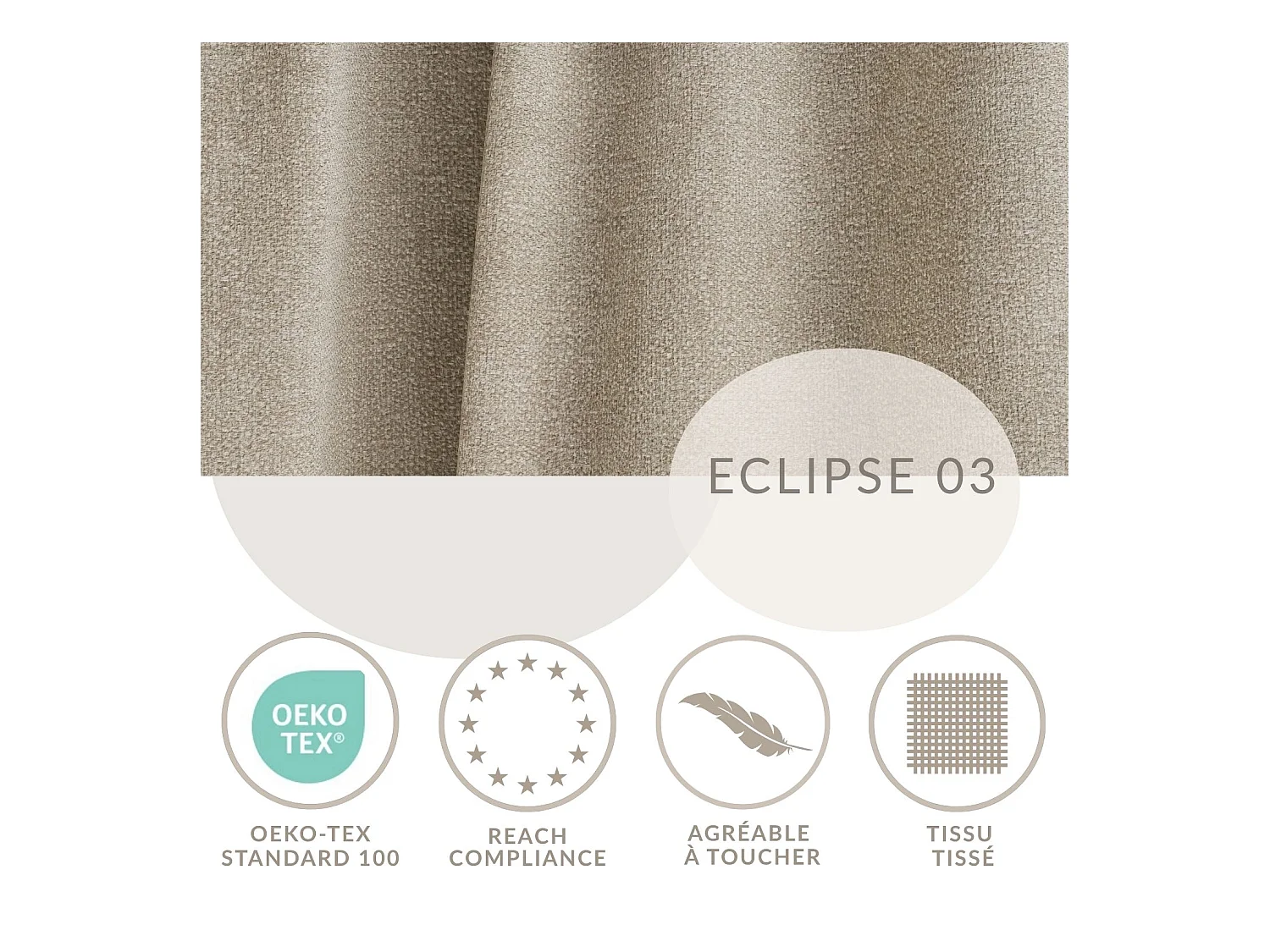 Canapé d'angle gauche avec fonction lit en tissu chenille beige VELTO