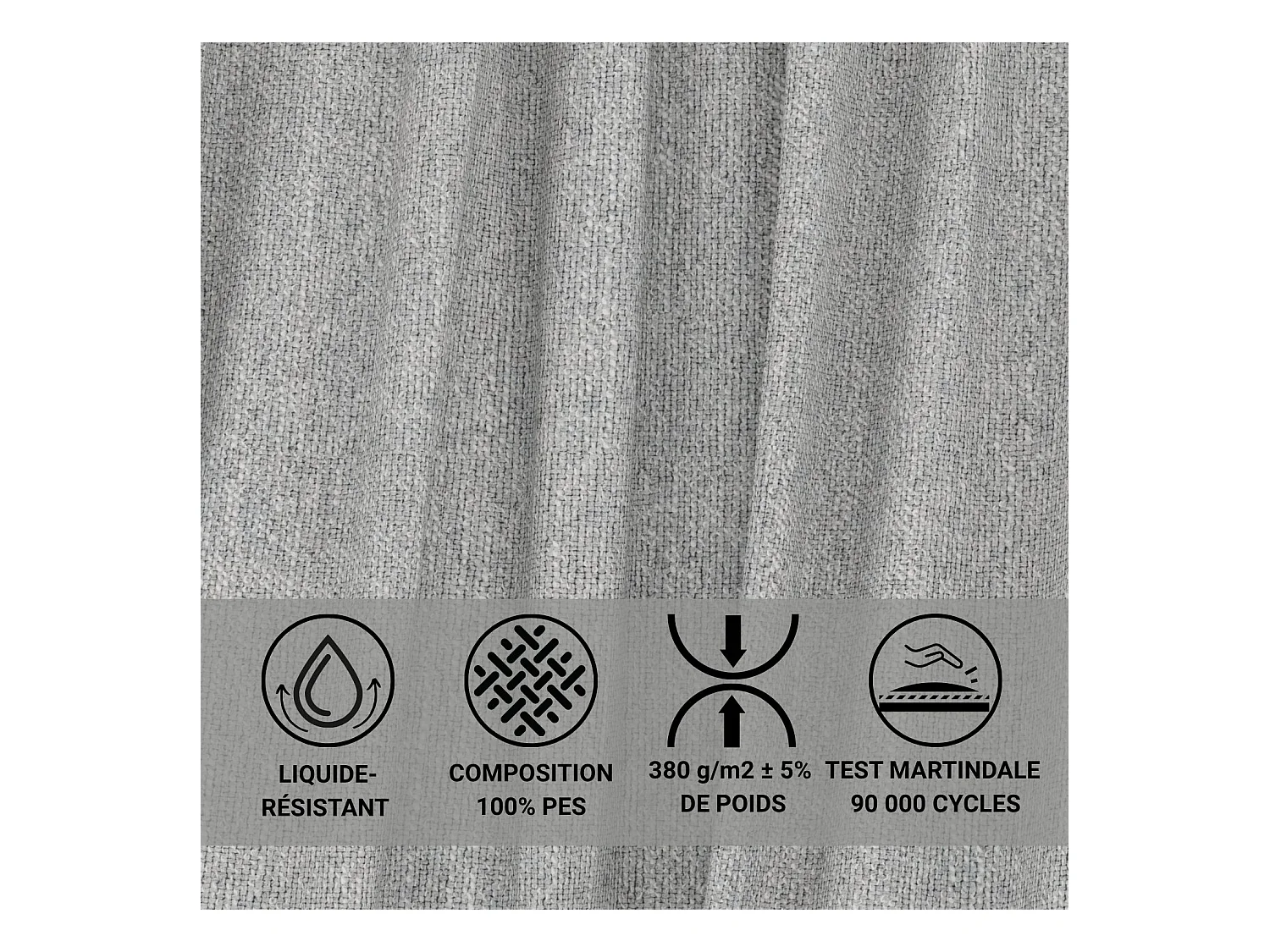 Canapé d'angle droit avec fonction lit en tissu tressé beige gris LEON