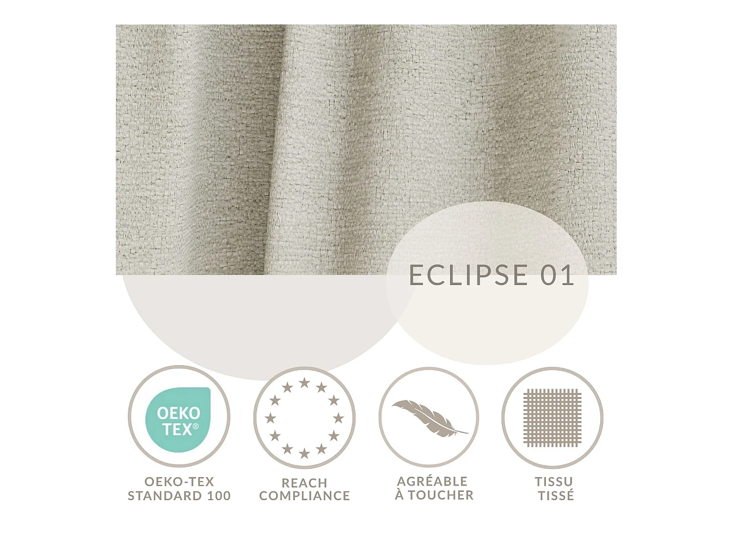 Canapé d'angle gauche avec fonction lit en tissu chenille creme LEON