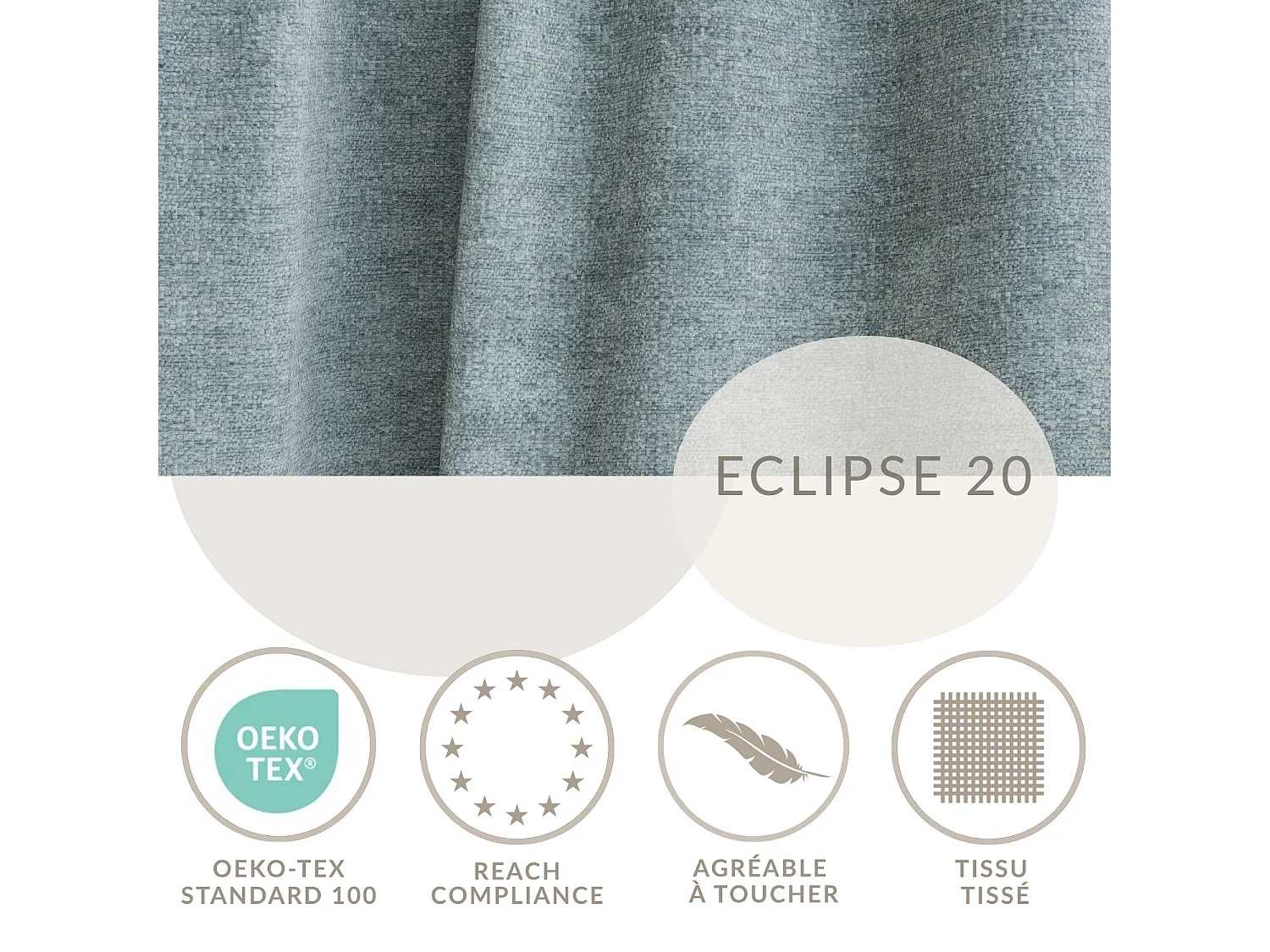 Canapé d'angle gauche avec fonction lit en tissu chenille bleu clair VELTO