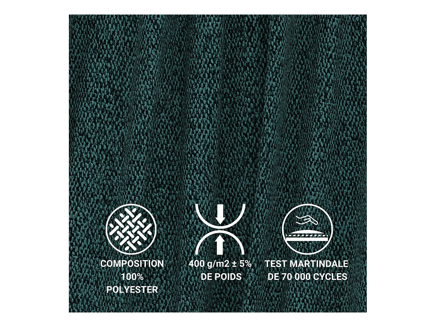 Canapé d'angle gauche avec fonction lit en tissu tressé vert foncé TONGA