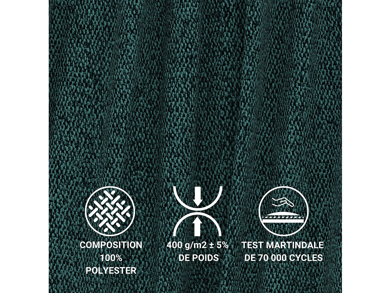 Canapé d'angle gauche avec fonction lit en tissu tressé vert foncé TONGA