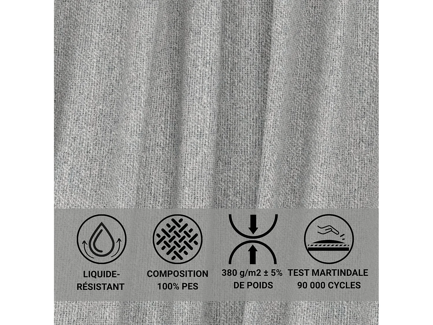 Canapé d'angle gauche avec fonction lit en tissu tressé beige gris LEON