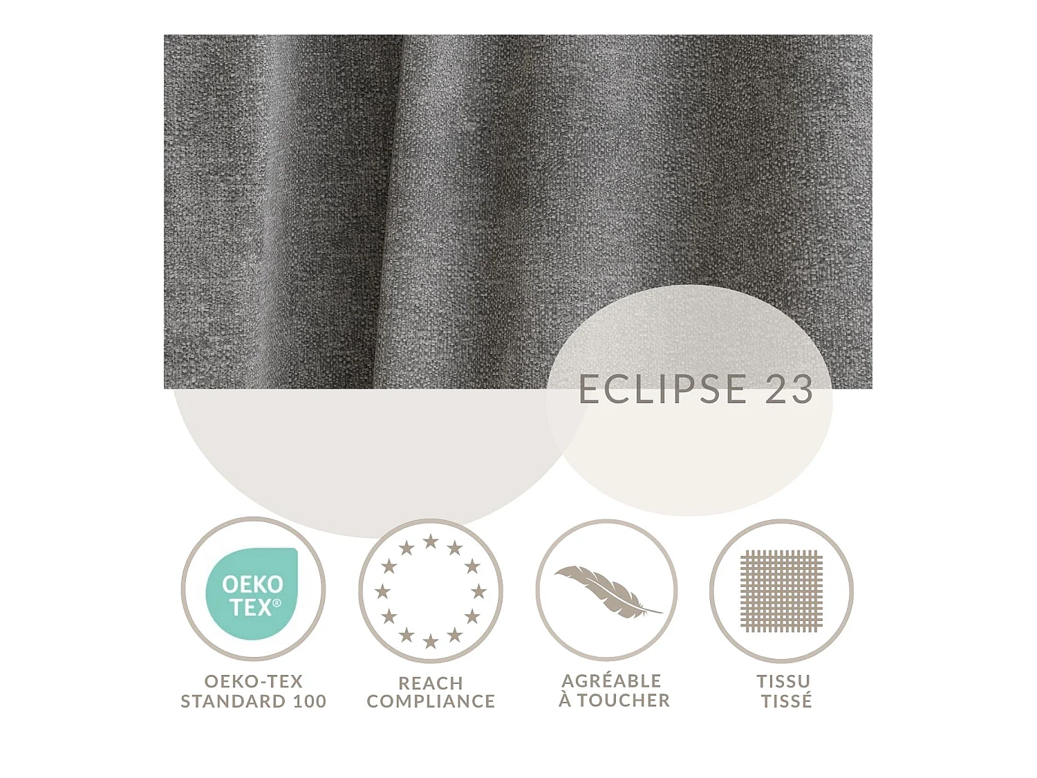 Canapé d'angle gauche avec fonction lit en tissu chenille gris VELTO