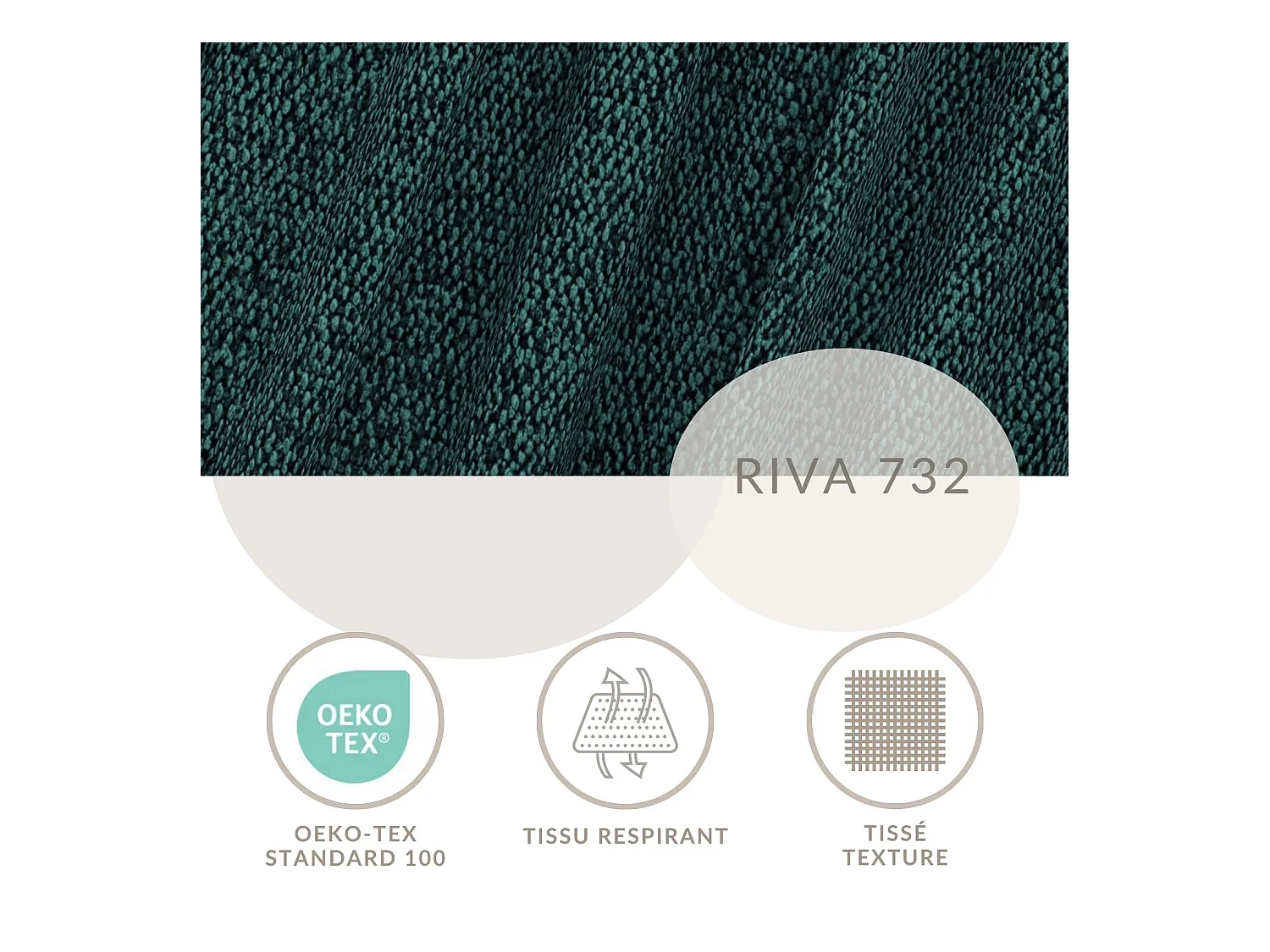 Canapé d'angle droit avec fonction lit en tissu tressé vert foncé TONGA