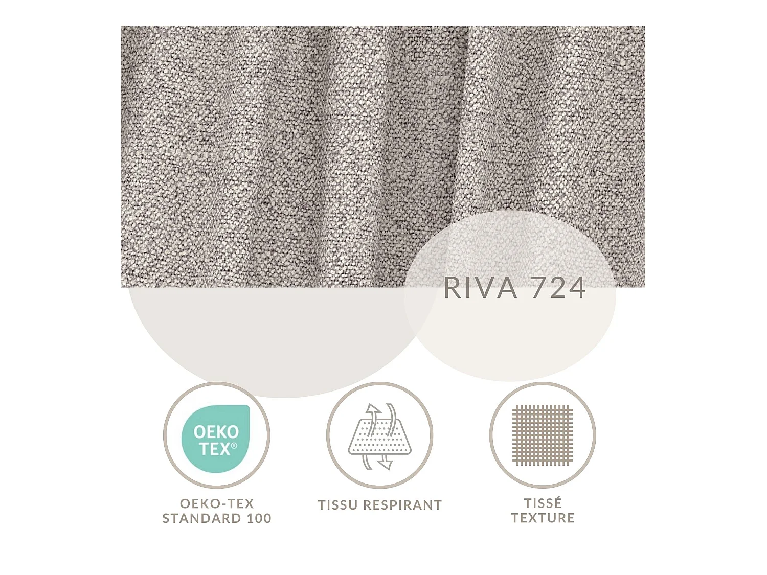 Canapé d'angle droit avec fonction lit en tissu tressé beige foncé VELTO