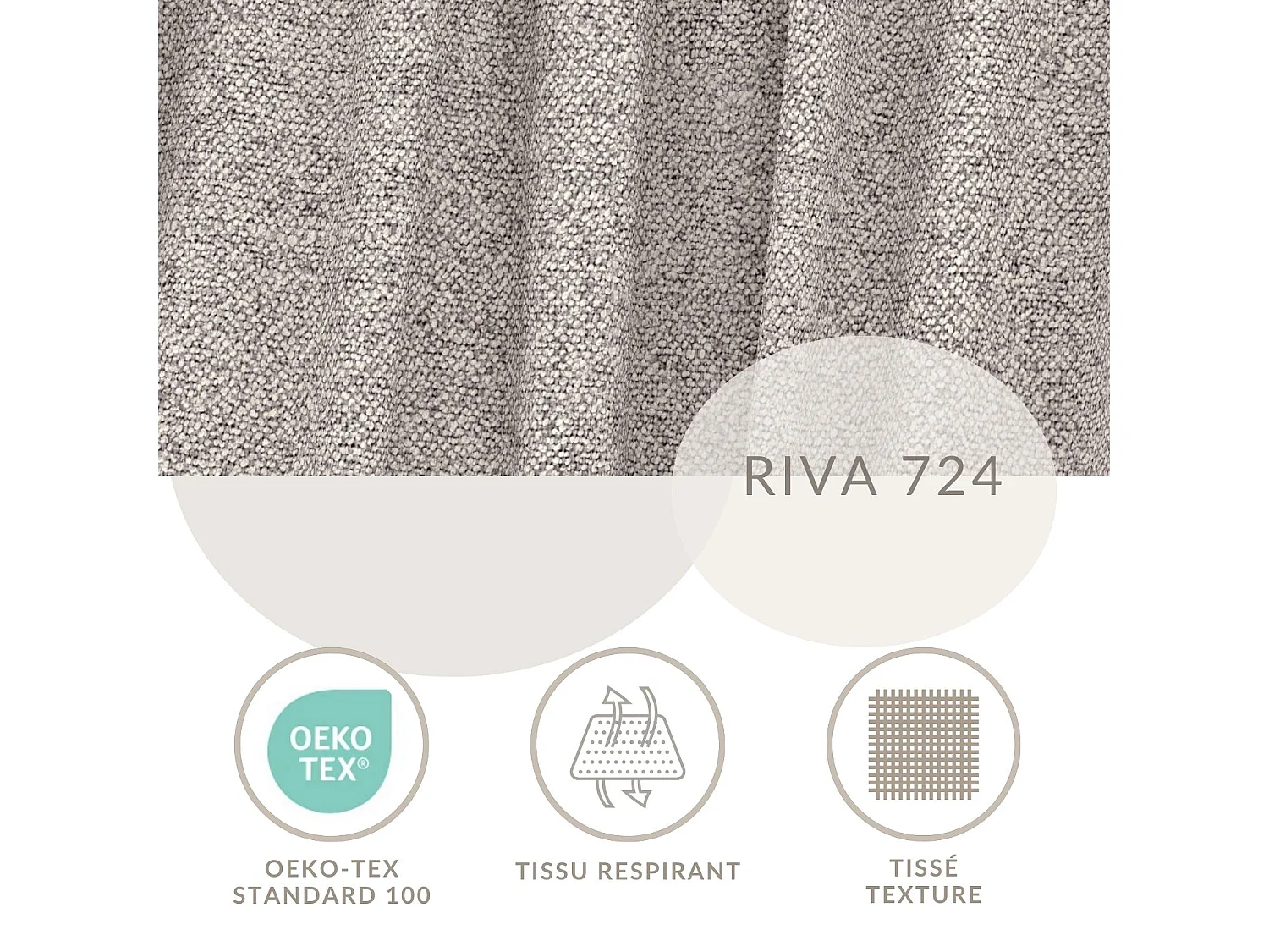 Canapé d'angle droit avec fonction lit en tissu tressé beige foncé VELTO