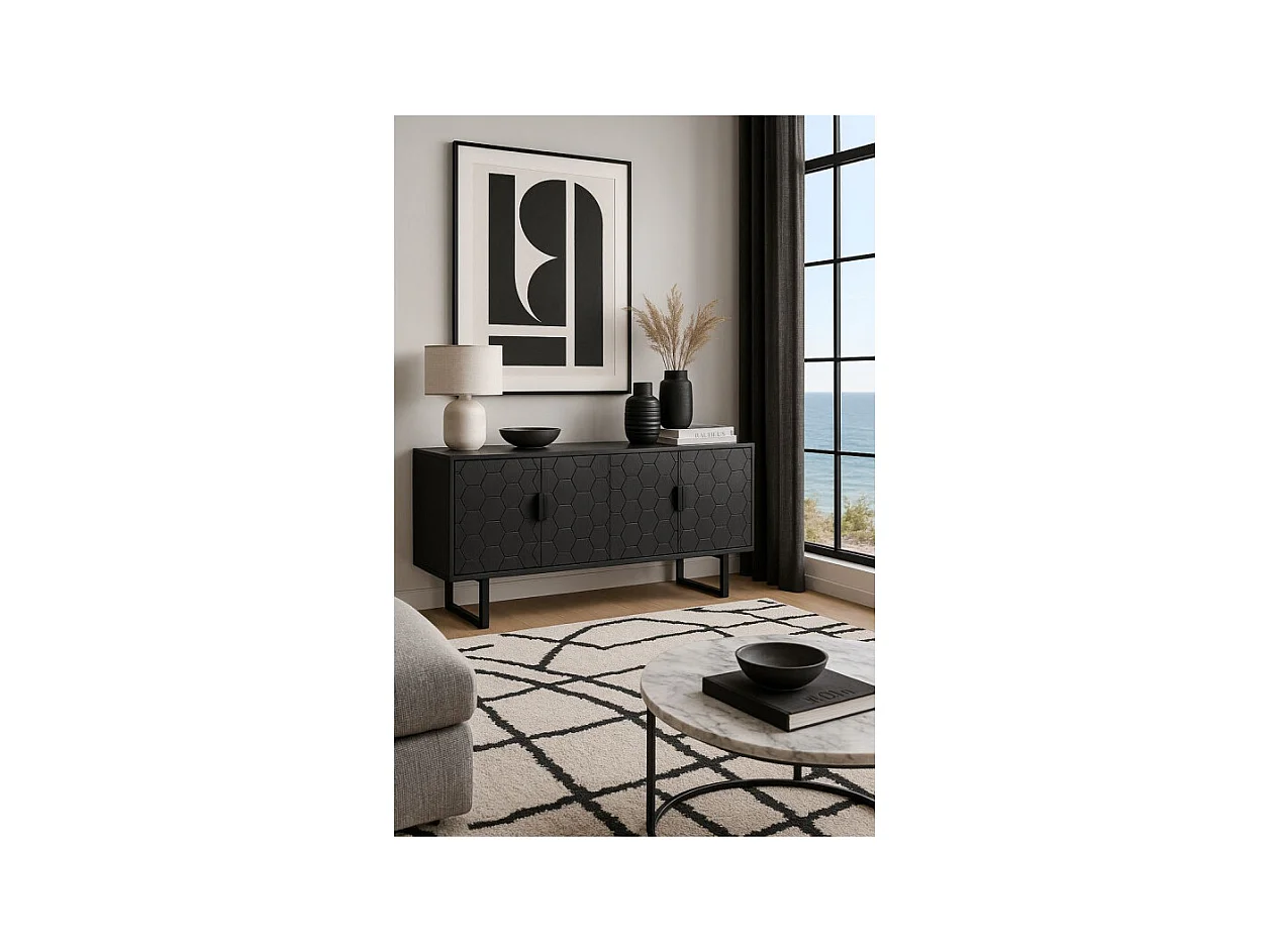 Buffet Link low noir, Design graphique