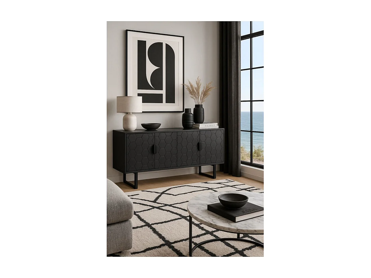 Buffet Link low noir, Design graphique