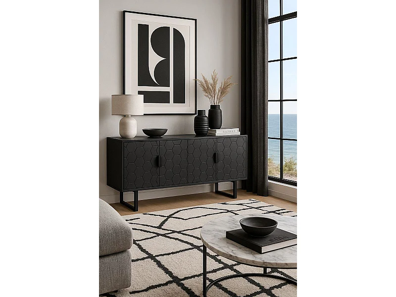 Buffet Link low noir, Design graphique