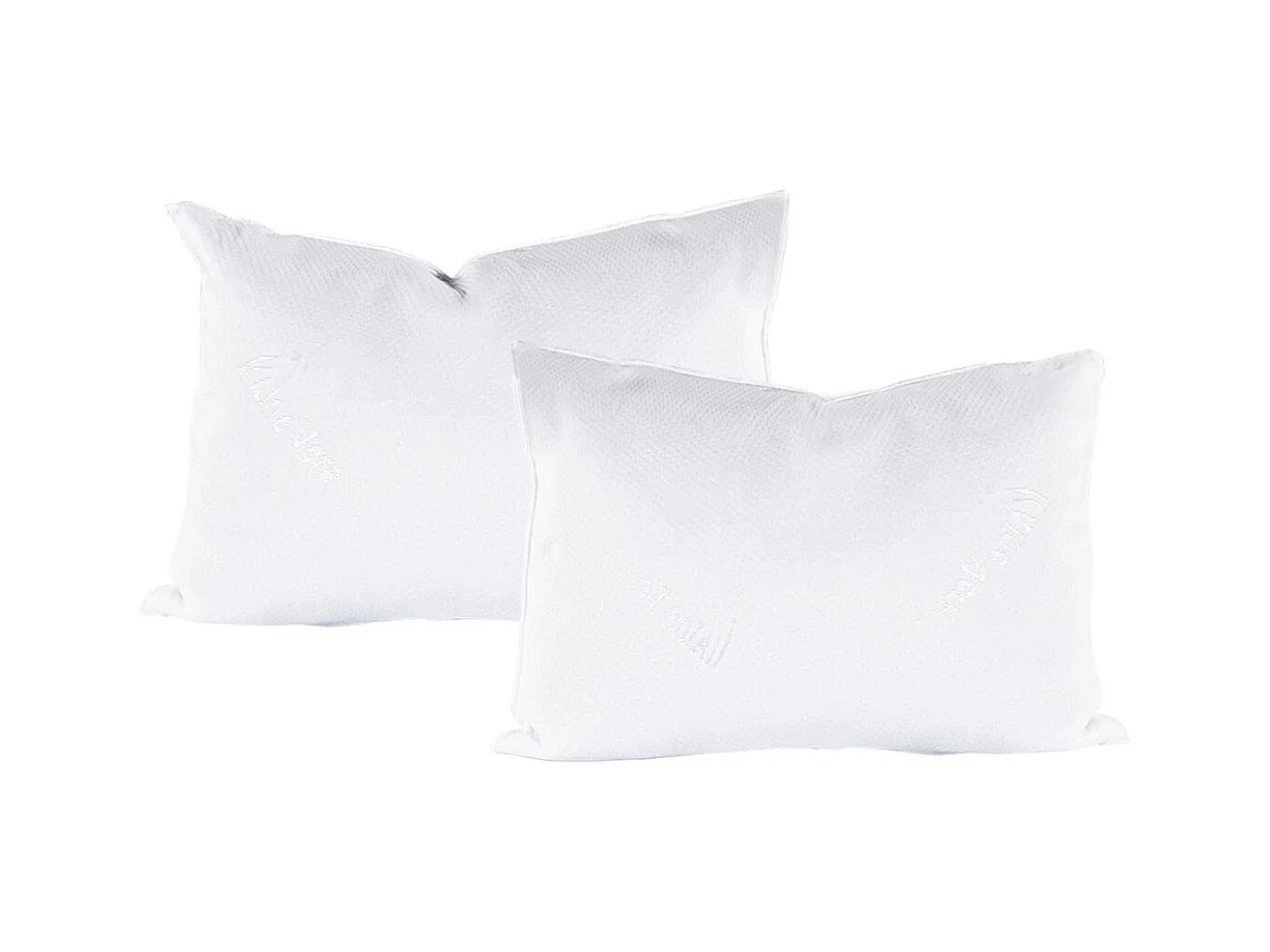 SELIAN - Pack Matelas + Sommier Tapissier Gris 140x190 cm + 2 Oreillers + 1 Couette