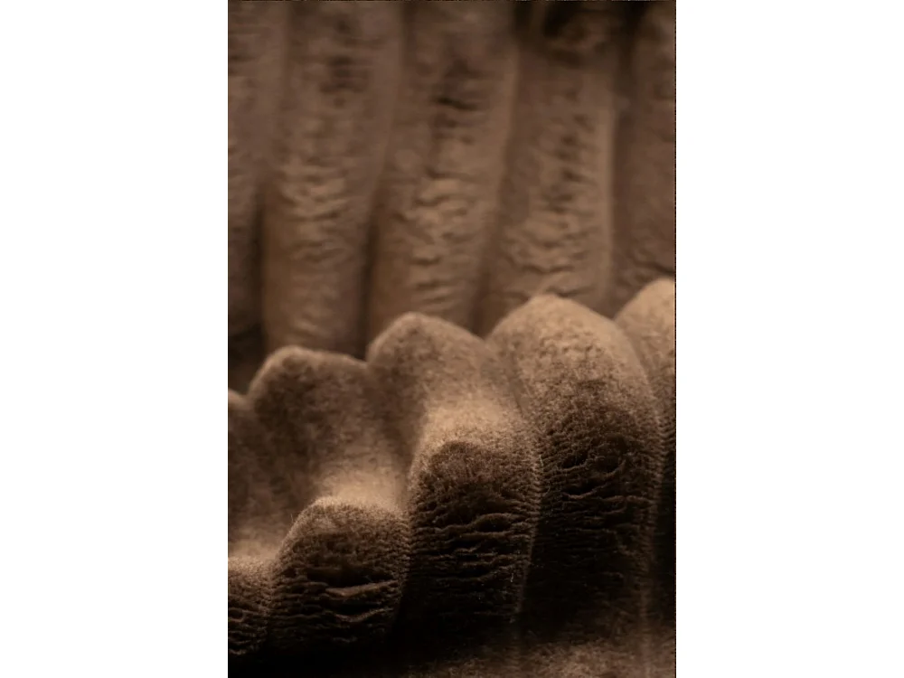 Canapé-lit, canapé avec fonction couchage et coffre de lit, DUO, tissu Velo, marron