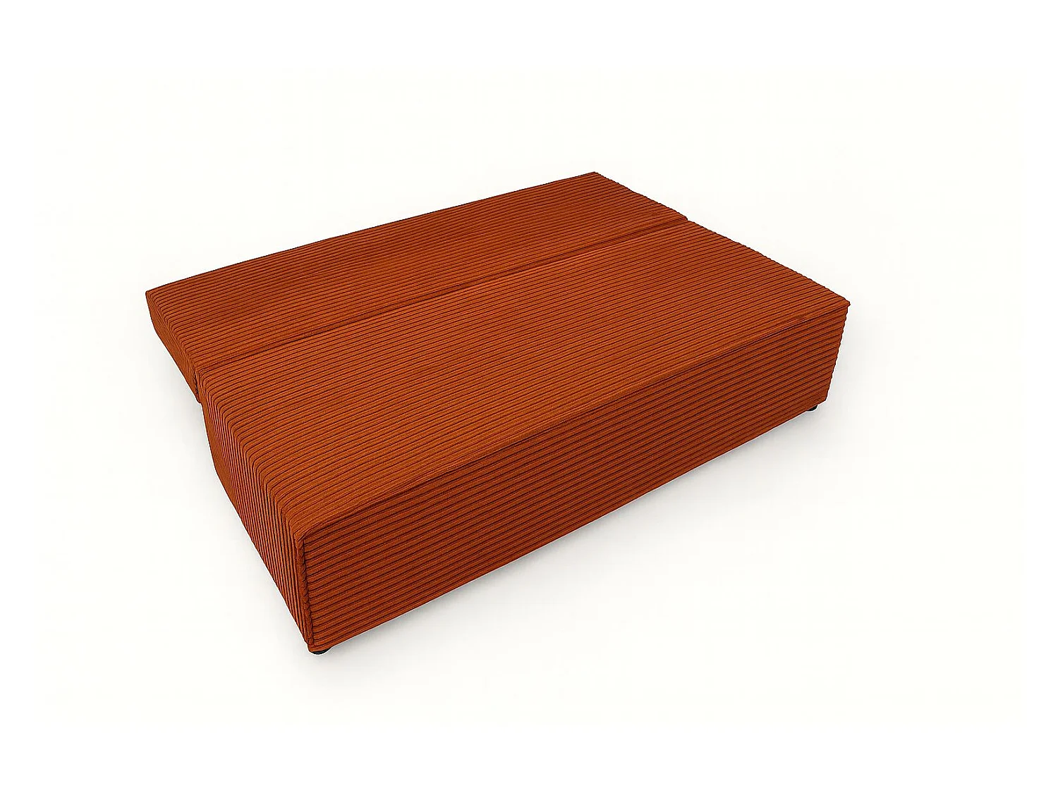 Slaapbank, bank met slaapfunctie en bedstee, DUO, stof Velo, koper