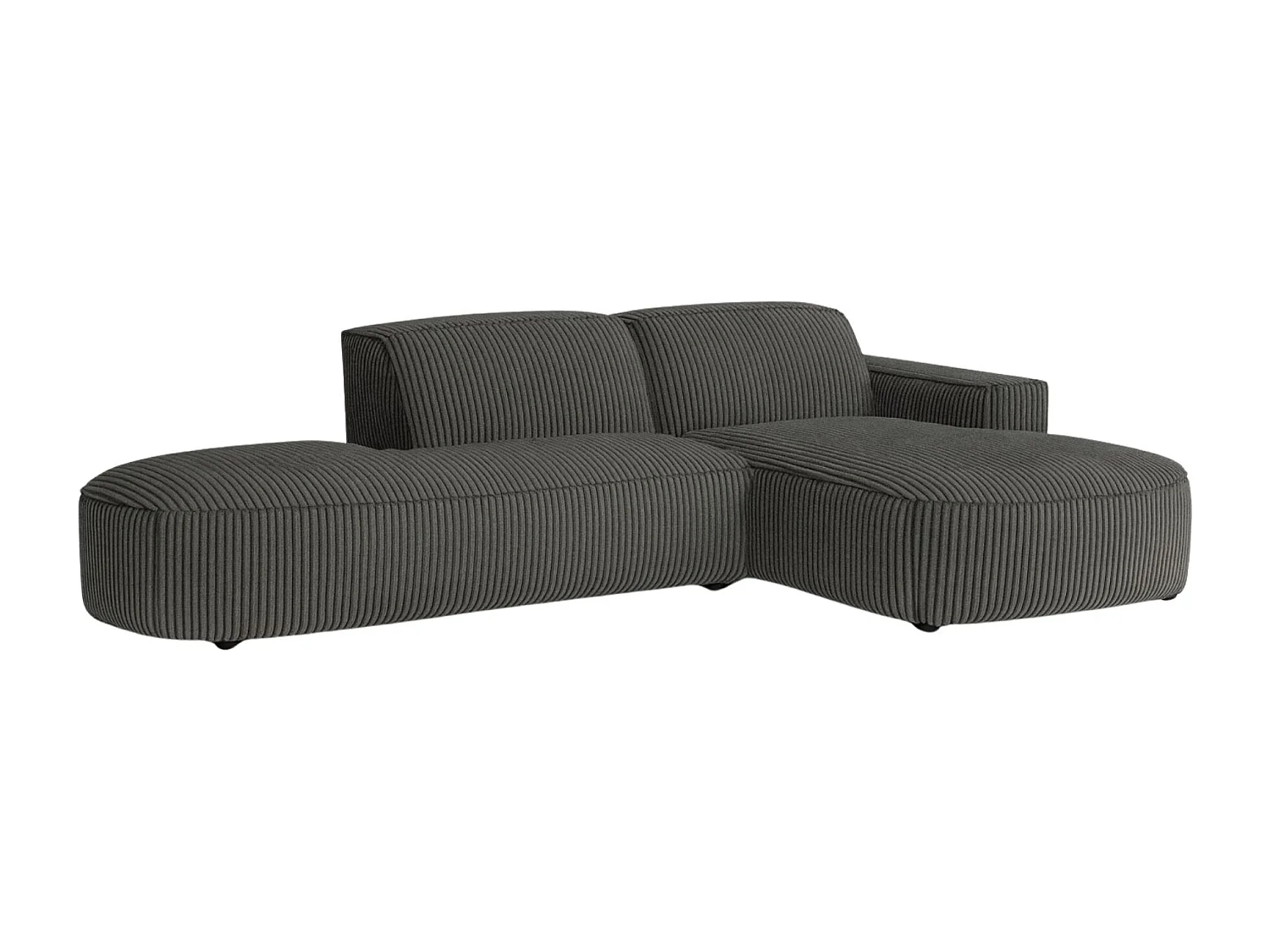 Ecksofa Cursal Atelier, Stoff Poso, Grau, Rechts