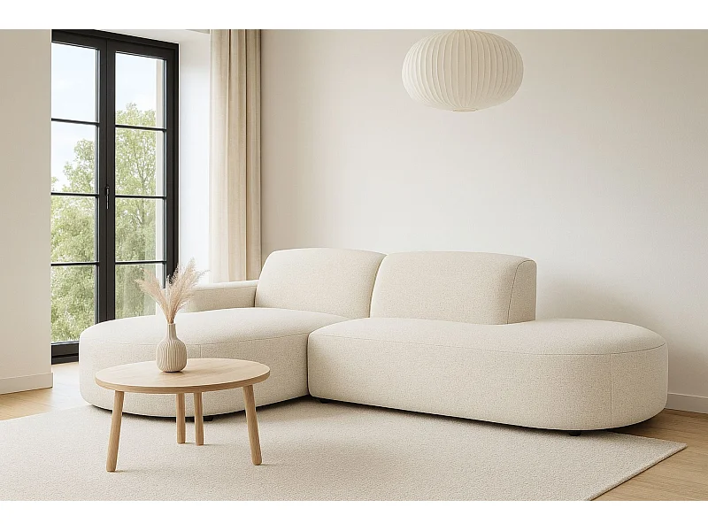 Ecksofa Cursal Atelier, Stoff Artico, Nata, Links
