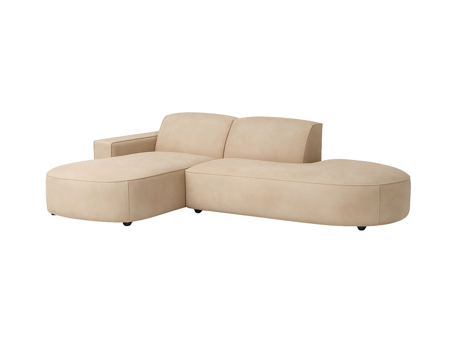 Ecksofa Cursal Atelier, Stoff Salvador, Beige, Links