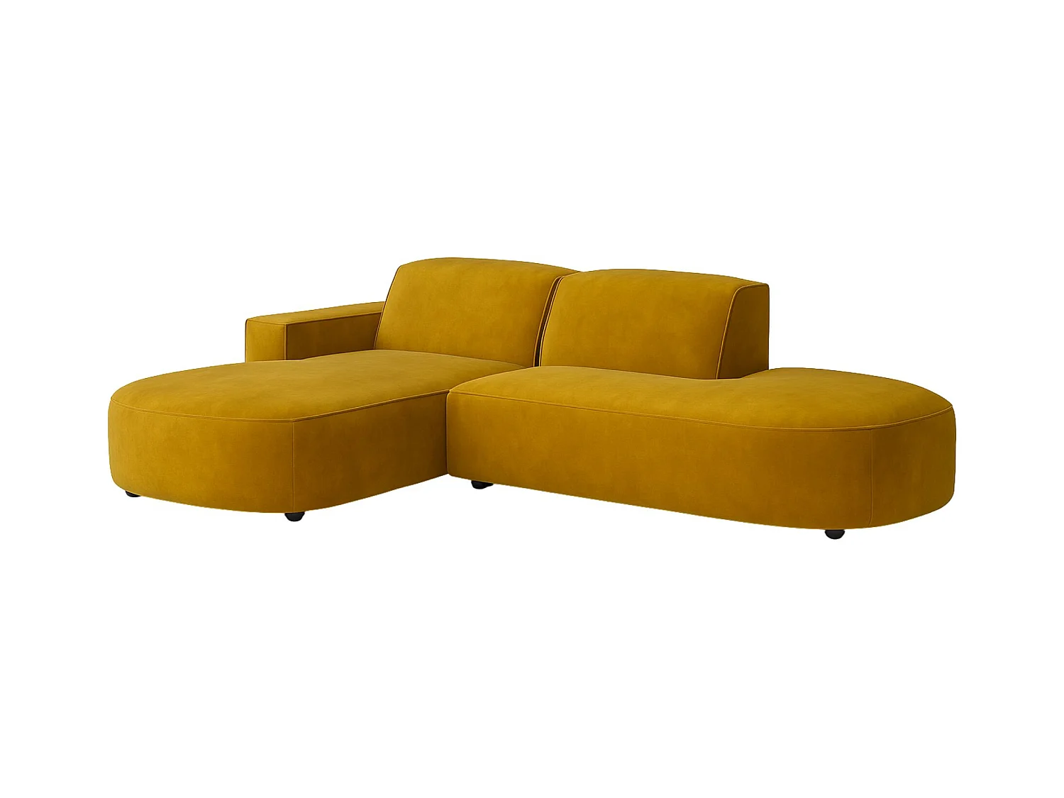 Ecksofa Cursal Atelier, Stoff Salvador, Gelb, Links