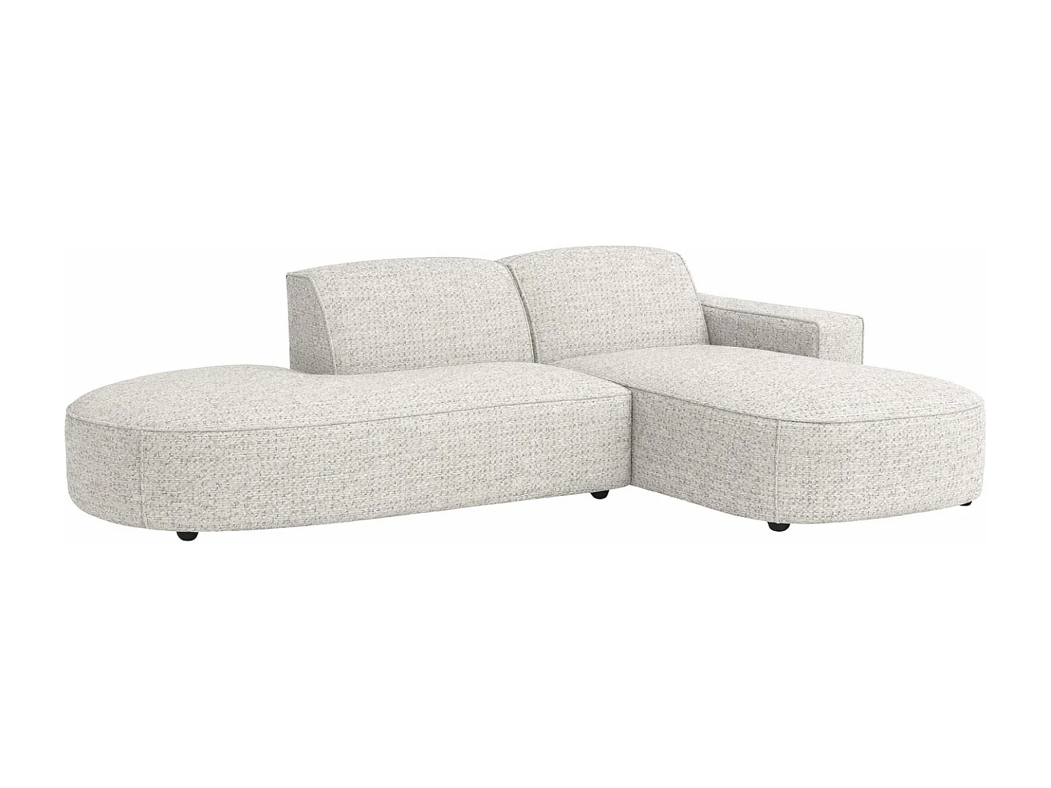 Ecksofa Cursal Atelier, Stoff Artico, Nata, Rechts