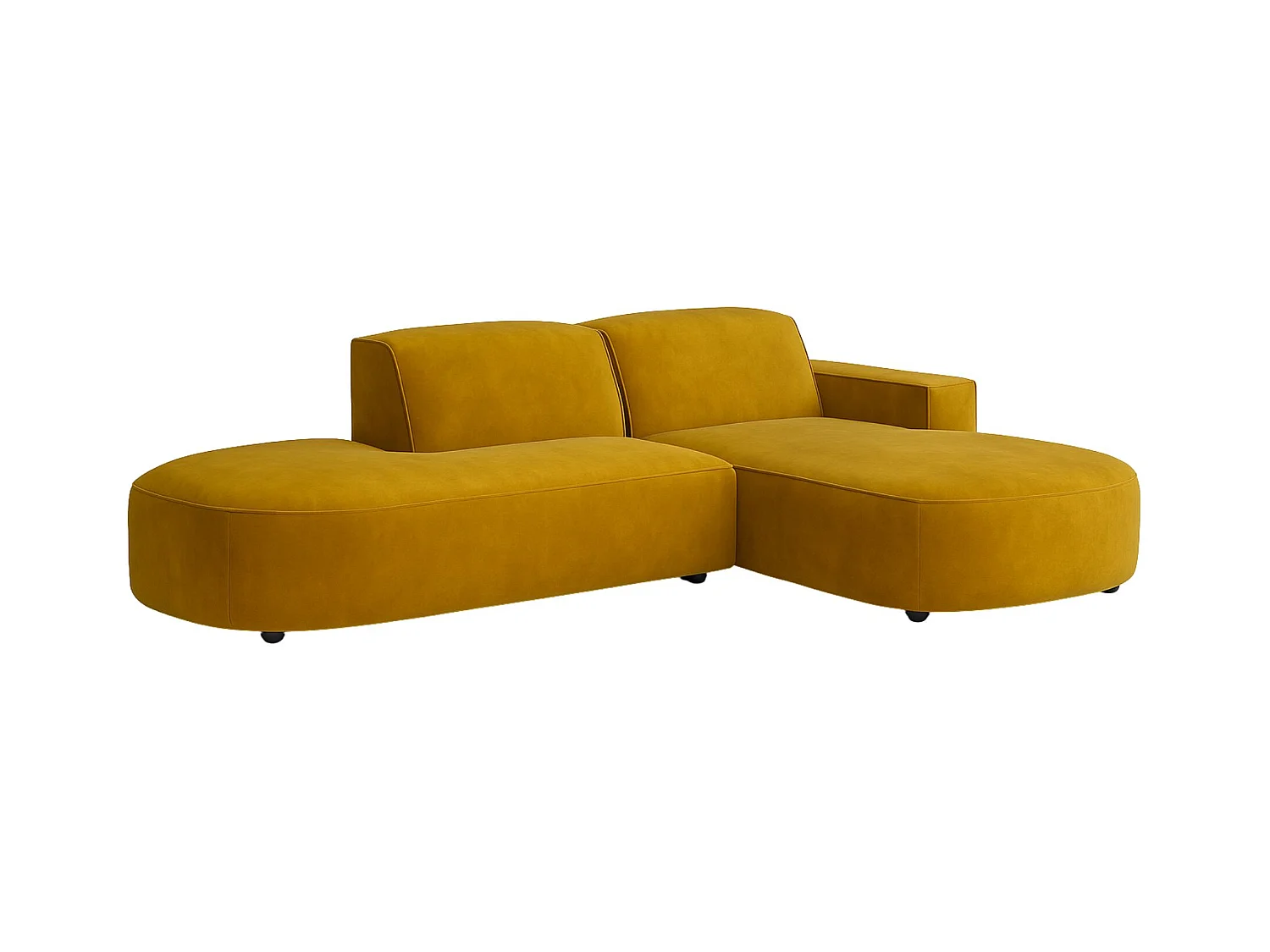 Ecksofa Cursal Atelier, Stoff Salvador, Gelb, Rechts