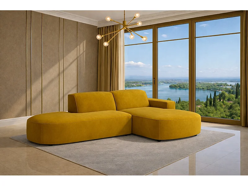 Ecksofa Cursal Atelier, Stoff Salvador, Gelb, Rechts
