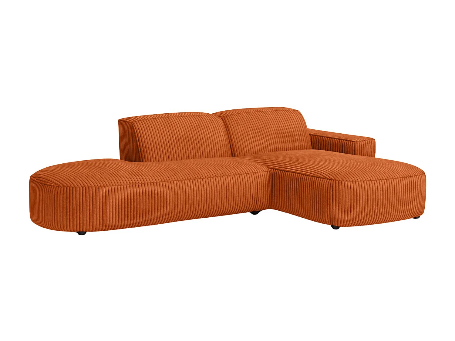 Ecksofa Cursal Atelier, Stoff Poso, Kupfer, Rechts