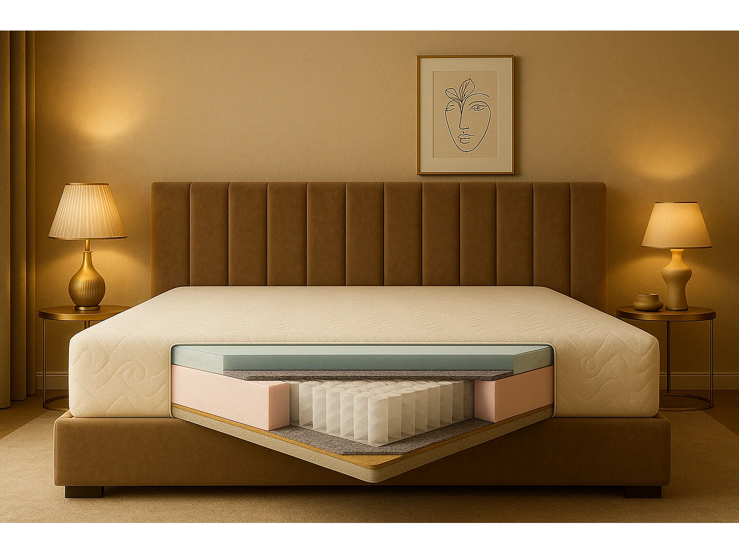 Pocketmatras KRETA, 100x200 cm, H2/H3