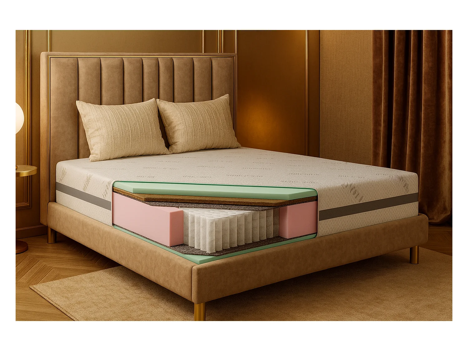 Pocketmatras RODOS, 90x200 cm, H3/H4