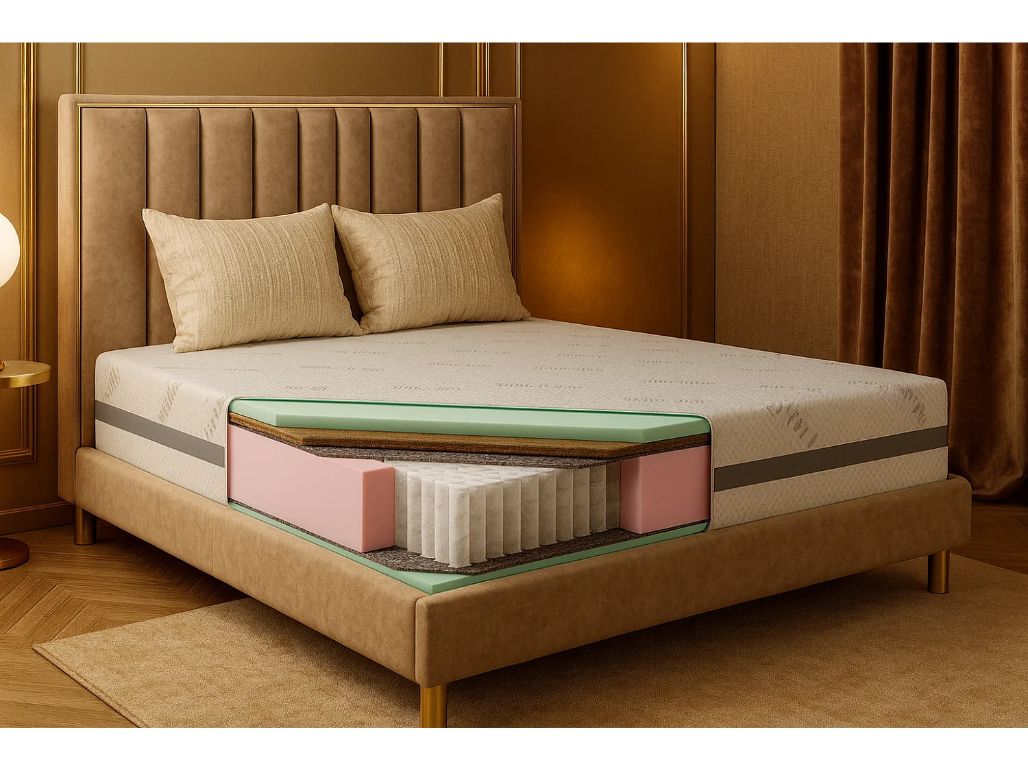 Matelas de poche RODOS, 100x200 cm, H3/H4